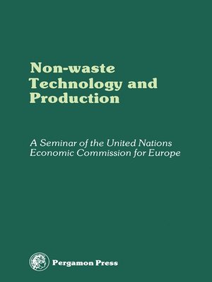 cover image of Non-Waste Technology and Production
